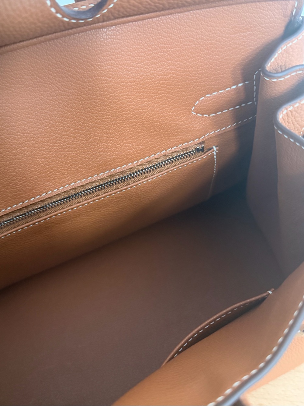 HANDMADE IMPORTED TOGO GOLD PHW CONSTRAST STITCHING BIRKIN 30 - Picture 10 of 10